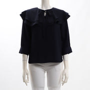 リボンフリルブラウス