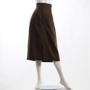 ツイードフロントスリットタイトスカート