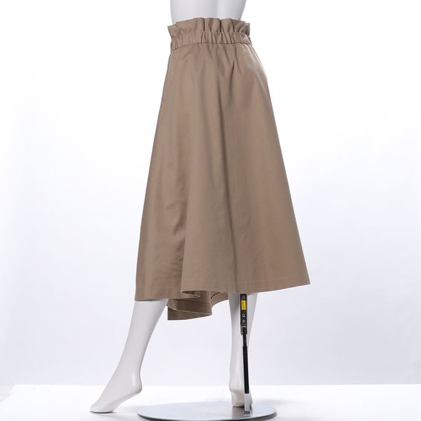 イレギュラーヘムフレアスカート