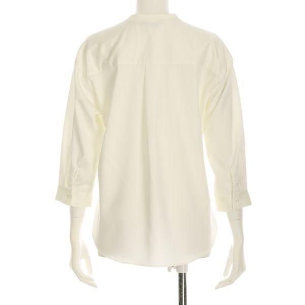 Vネックフロントリボンブラウス