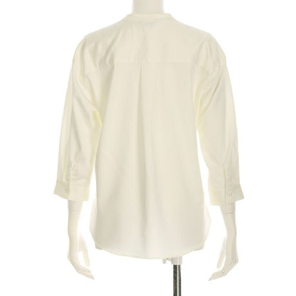 Vネックフロントリボンブラウス