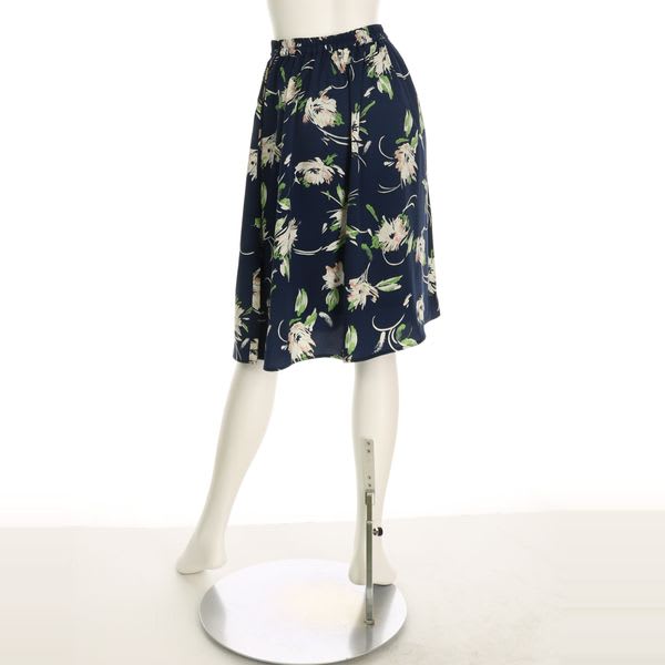 フラワープリントフレアスカート