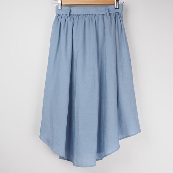 ラウンドヘムフレアスカート