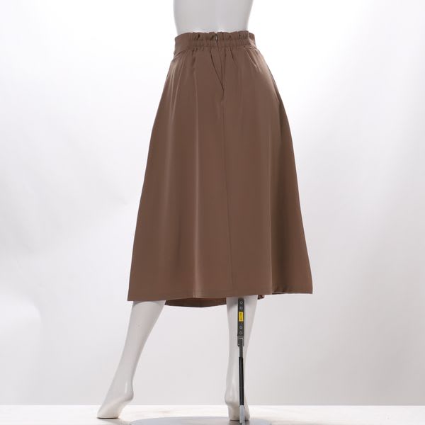 Dカンベルト付きフレアスカート