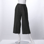 ツィードタック入りワイドパンツ