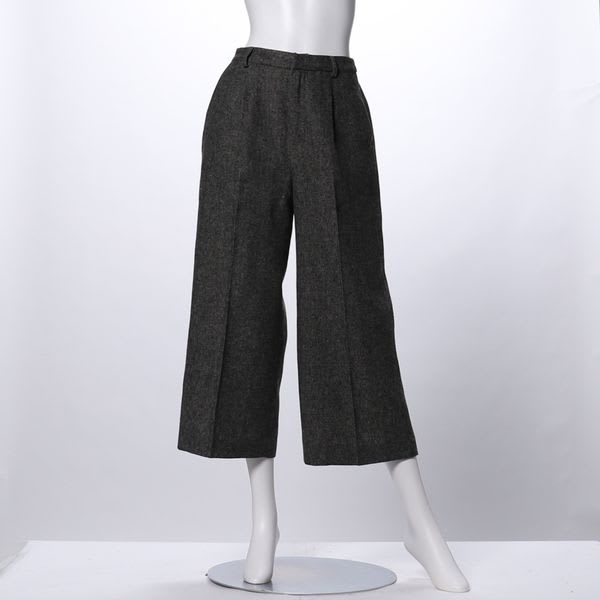 ツィードタック入りワイドパンツ