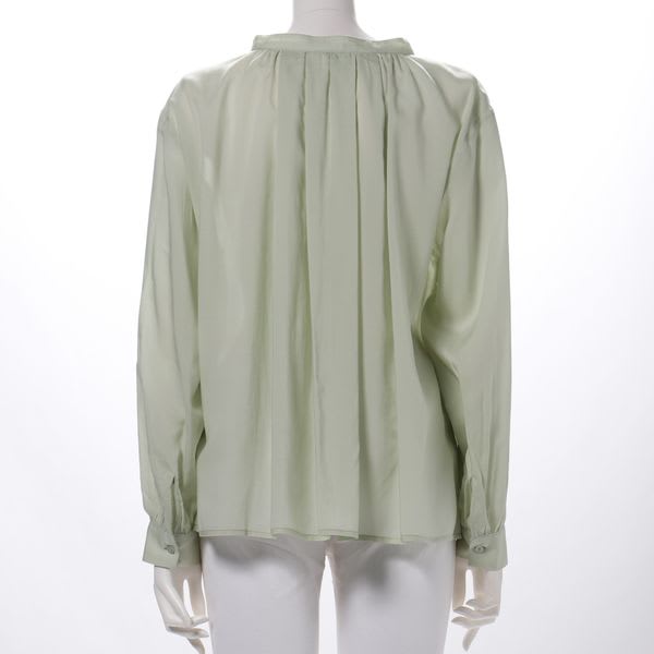 テンセルローン前開きブラウス