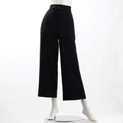 ウエストボタンデザインワイドパンツ