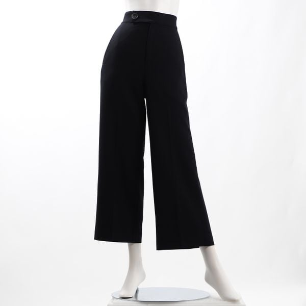 ウエストボタンデザインワイドパンツ