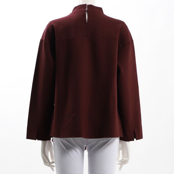 デザイン裾カットソー