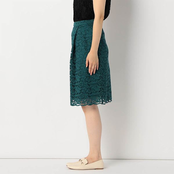 ラップ風総レーススカート