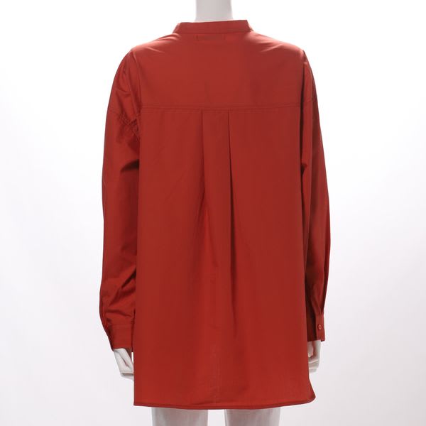 バンドカラーフロントオープンシャツ