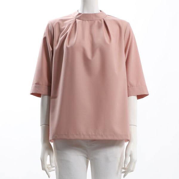 衿タックデザインブラウス