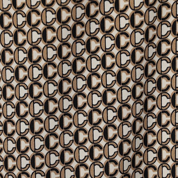 モノグラム風プリントワイドパンツ