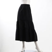 コットン素材ティアードスカート