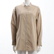 ストライプバンドカラーシャツ