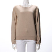 スカラップデザインラウンドネックニット