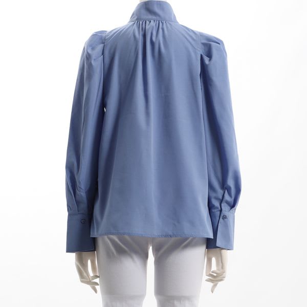 パフスリーブボウタイブラウス