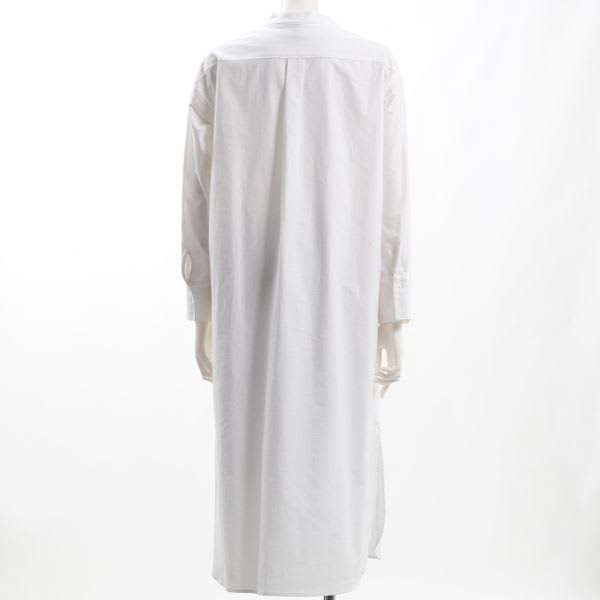 バンドカラーシャツワンピース