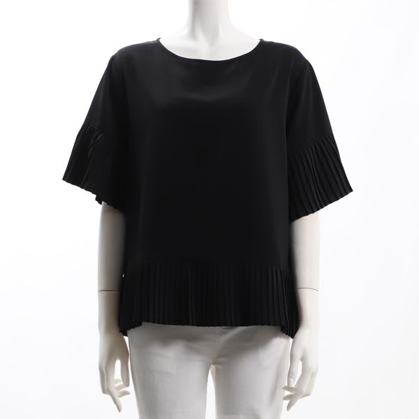 プリーツデザインブラウス