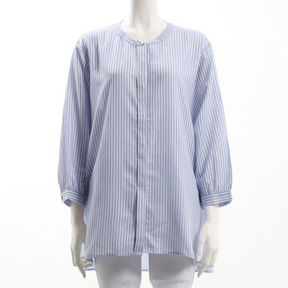 ストライプ柄比翼シャツ