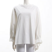 袖タックドロップショルダーカットソー