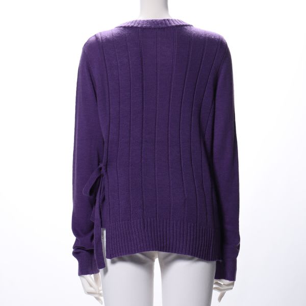 サイドリボンニット