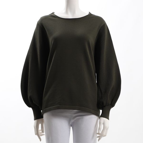 バックスタイルレース切り替えニット