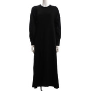 袖布帛切替ドッキングワンピース