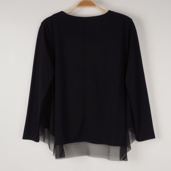 裾異素材切替えカットソー