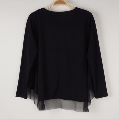 裾異素材切替えカットソー