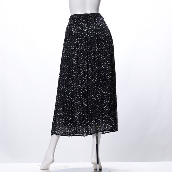 カットドビードットギャザープリーツスカート