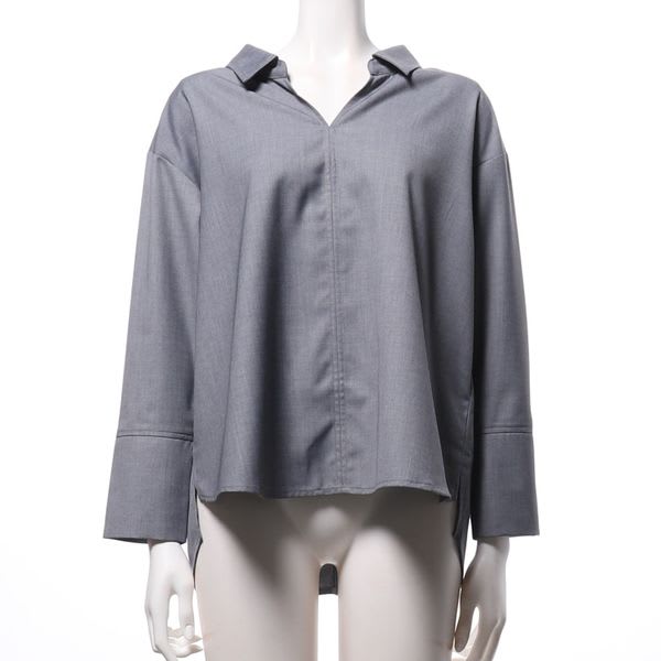 バックリボンスキッパーシャツブラウス