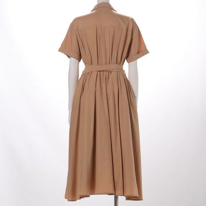 胸元ポケットデザインシャツカラーワンピース