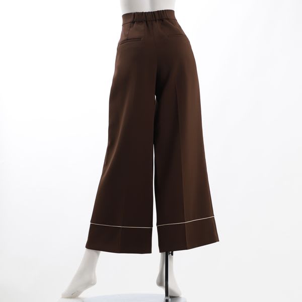 ライン入りワイドパンツ