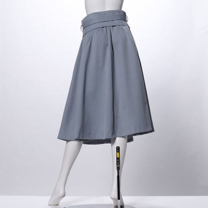 ウエストデザインフレアスカート
