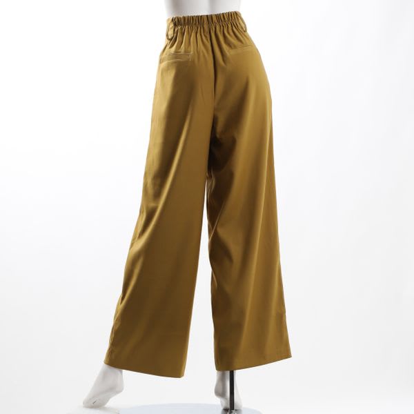 ウエストボタンワイドパンツ