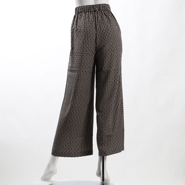 モノグラム風プリントワイドパンツ