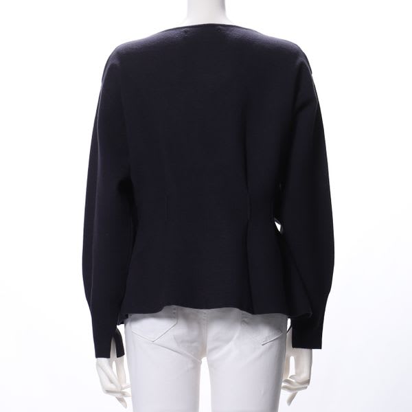 ウエストタックペプラムニット