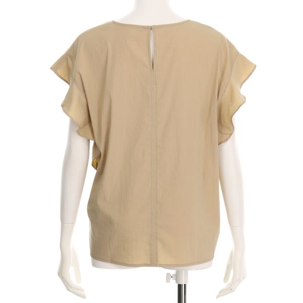 袖口フリルブラウス