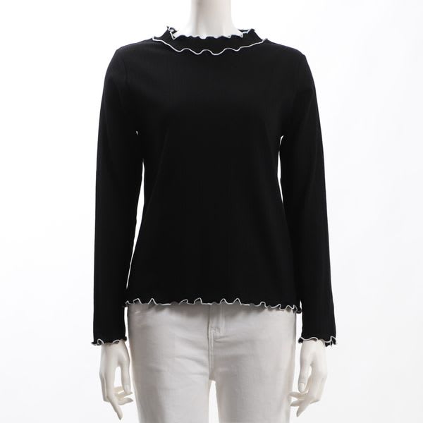 メロウ加工リブカットソー