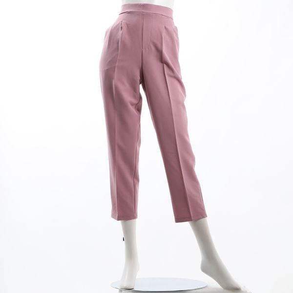 ウエストゴム付きテーパードパンツ