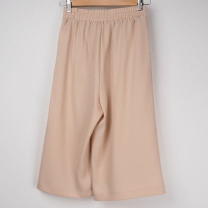 ウエストゴム仕様ワイドパンツ