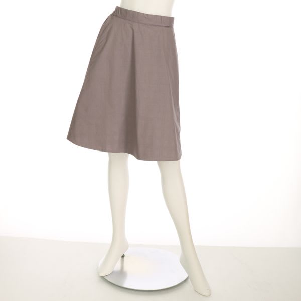 無地とギンガムチェックリバーシブルスカート