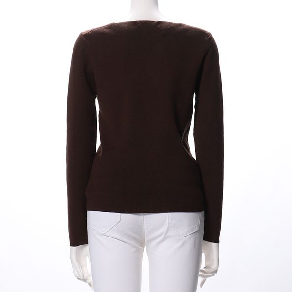 すっきりVネックニット