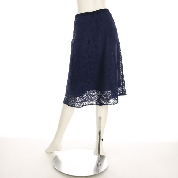 総レースフレアスカート