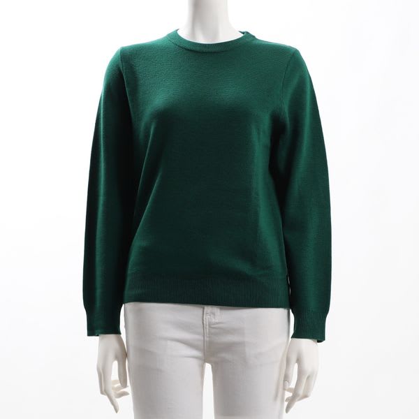 シンプルクルーネックニット