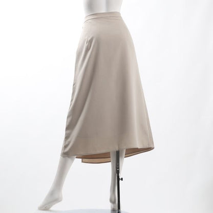 フロントボタンラップ風スカート