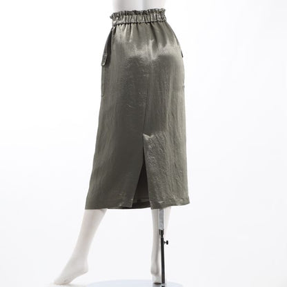 アセテートサテンカーゴスカート