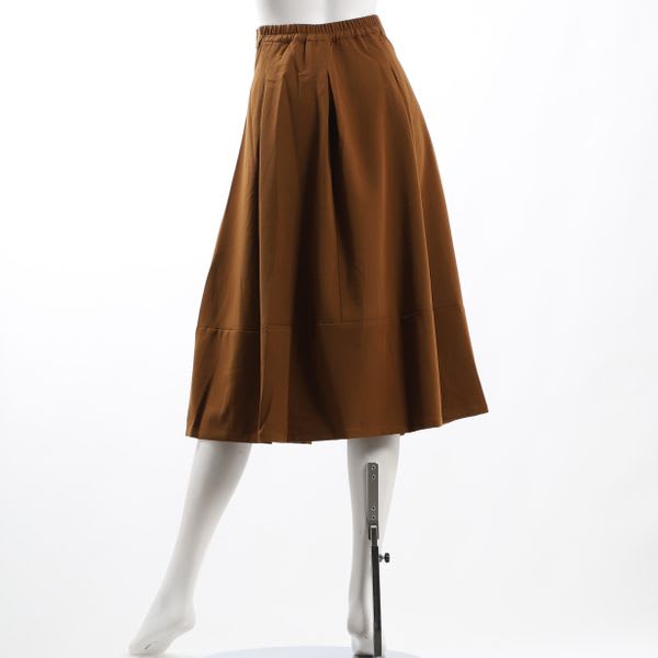 ボックスプリーツフレアスカート